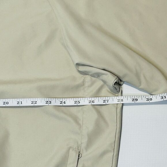 FootJoy Golf Jacket Mens Size XL Beige Windbreaker 1/4 Snap Pullover Mock Neck - Picture 9 of 12